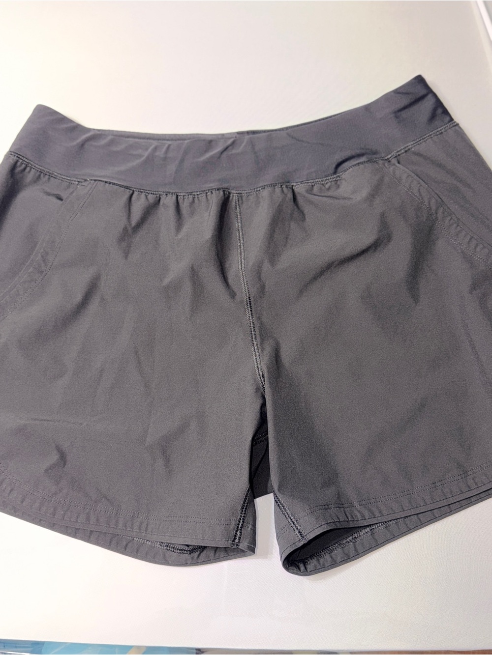 Lands' End Women's Charcoal Athletic Pull-On Shorts